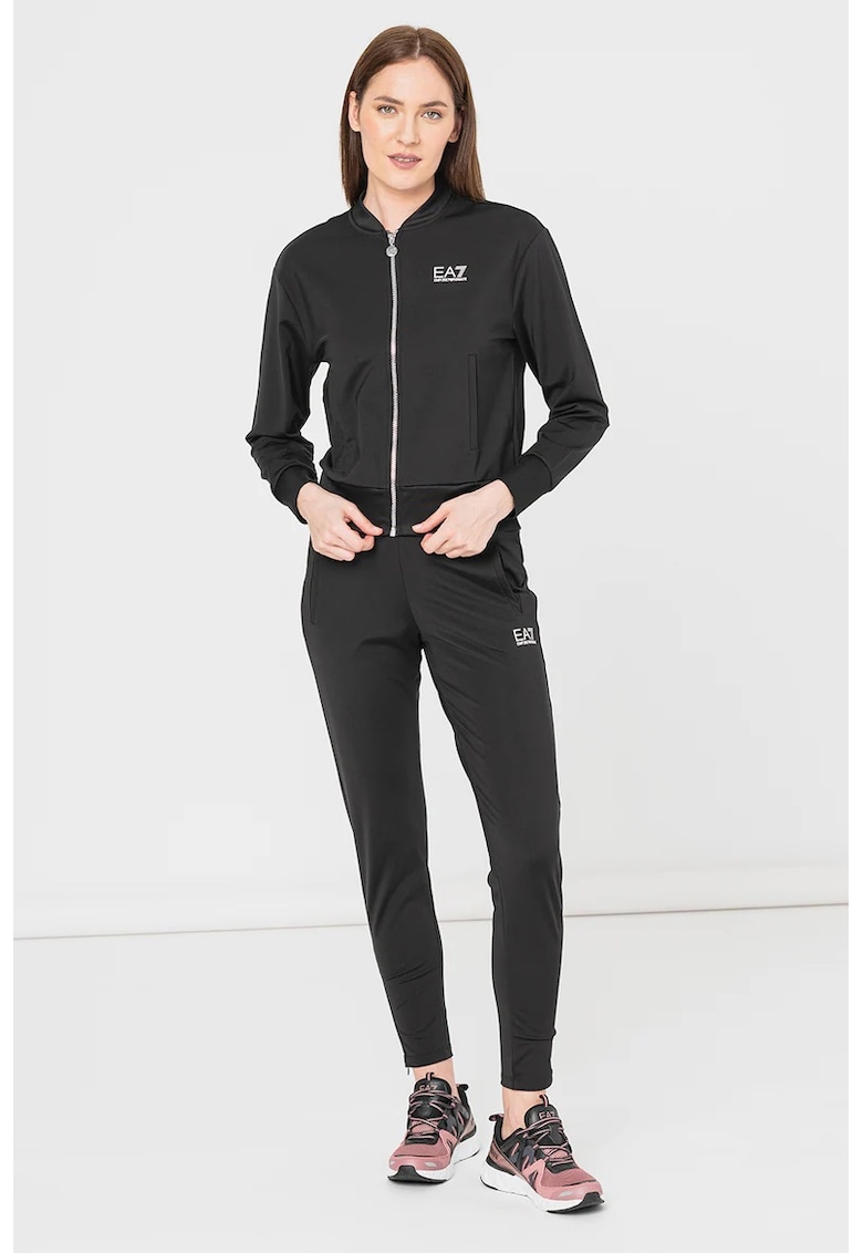 Trening pentru Tennis Pro - W T-SUITS TT FZ CH - 8NTV60-TJFQZ-1200 - XS INTL - Negru