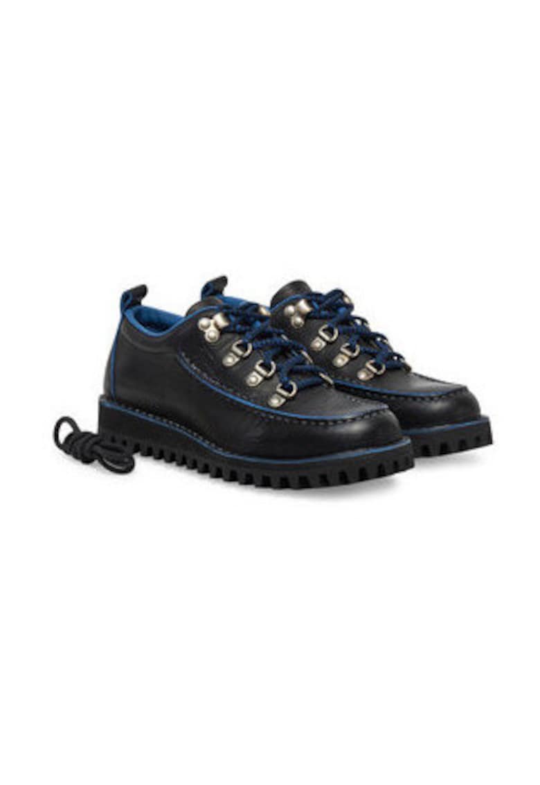 Pantofi unisex din piele naturala - Negru - Negru