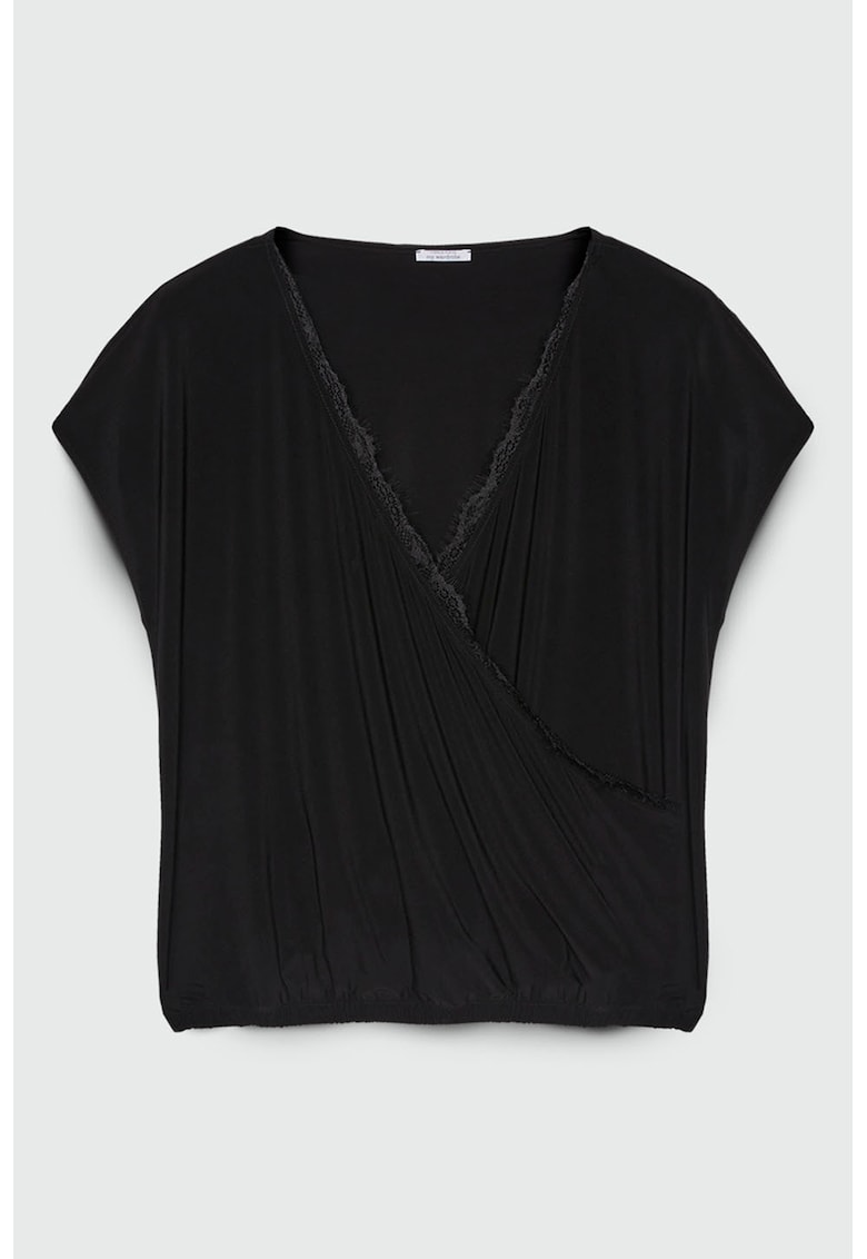 Bluza cu decolteu cache-coeur