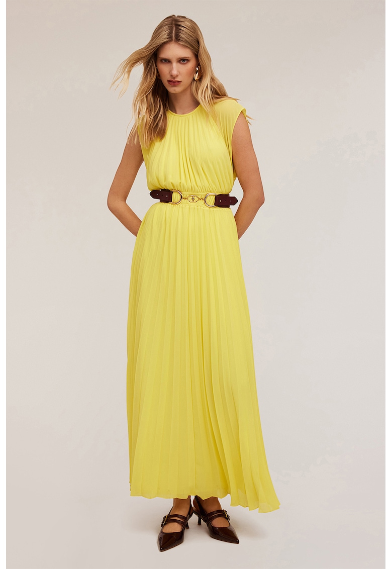 Rochie uni lunga - Galben