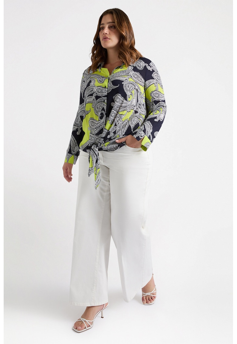 Bluza cu nasturi si imprimeu floral