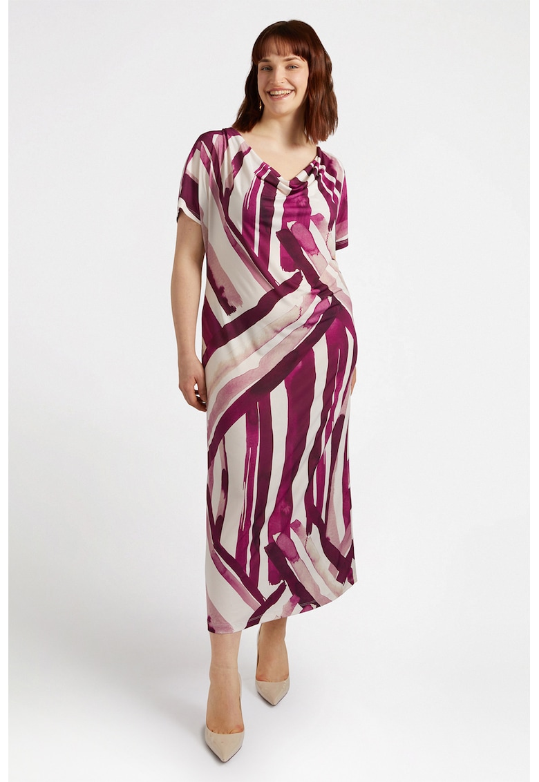 Rochie lunga cu imprimeu