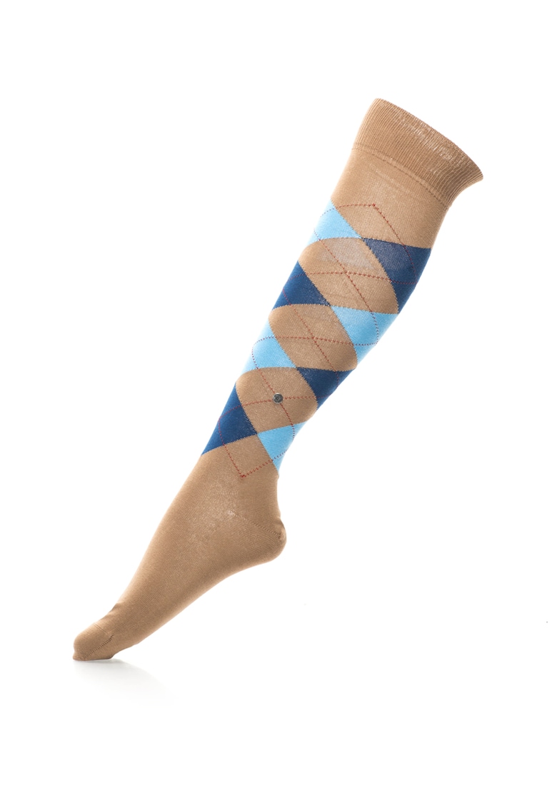 Sosete lungi pana la genunchi cu model in carouri Manchester Sosete lungi pana la genunchi cu model in carouri Manchester