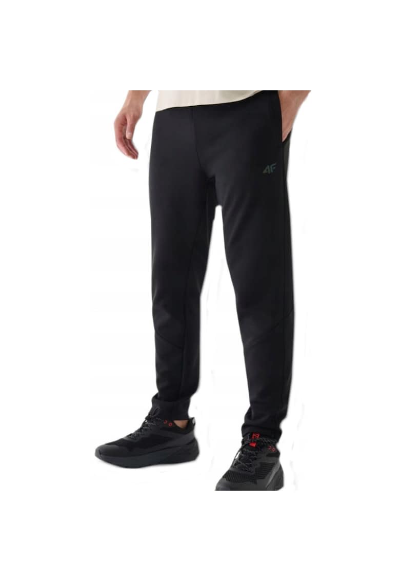 Pantaloni sport barbati - Bumbac - Negru -