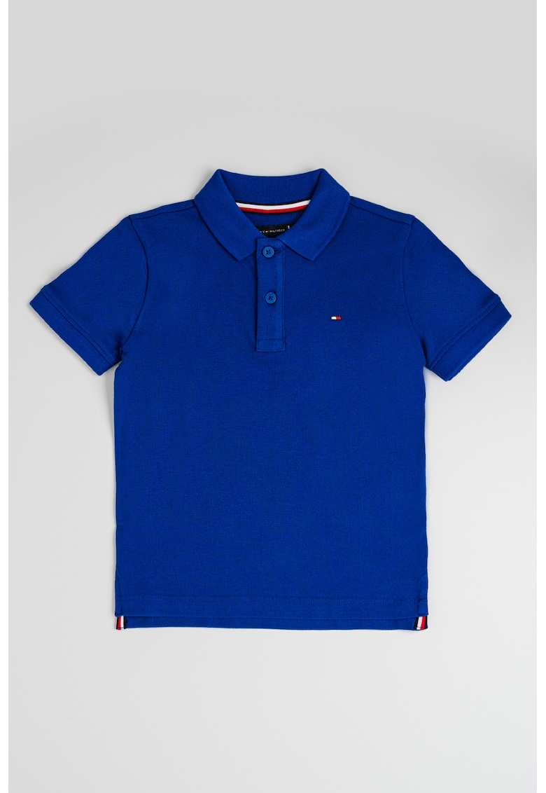 Tricou polo din bumbac pique - Albastru royal