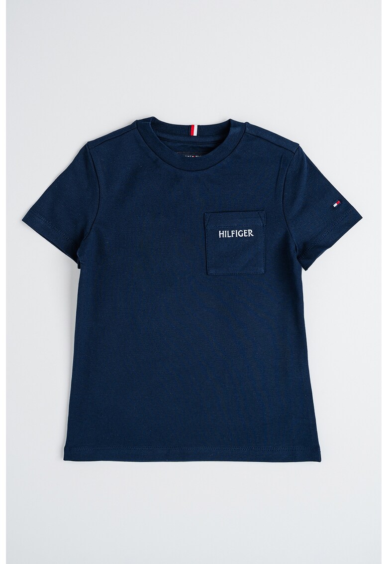 Tricou cu buzunar pe piept - Albastru ultramarin