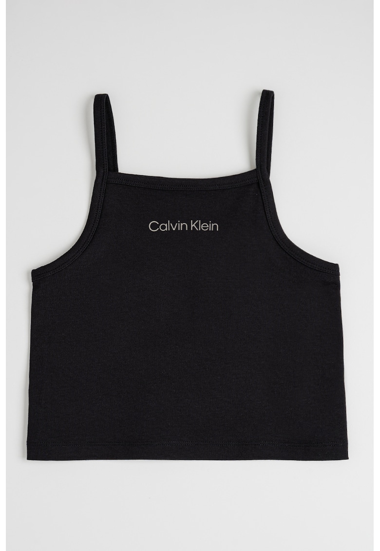 Top cu decolteu patrat - Negru