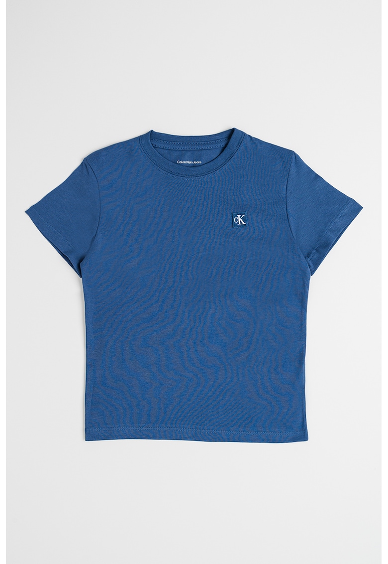 Tricou cu decolteu la baza gatului si monograma