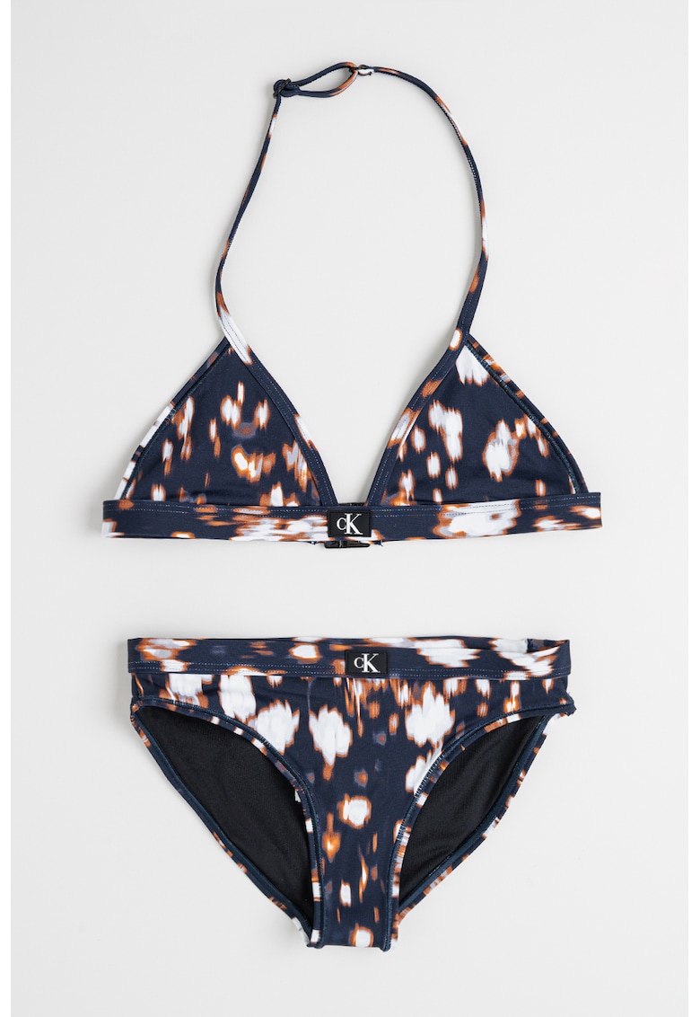 Costum de baie in doua piese cu imprimeu