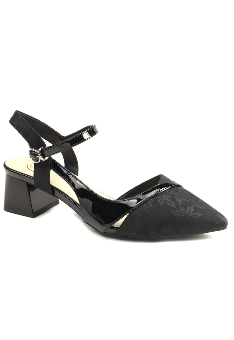 Pantofi decupati dama 1396 15 - Negru