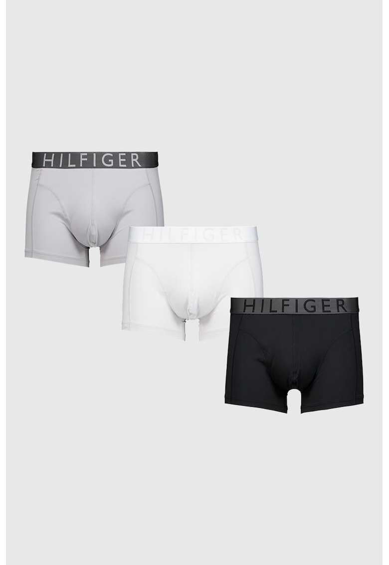 Set de boxeri cu banda logo in talie - 3 piese