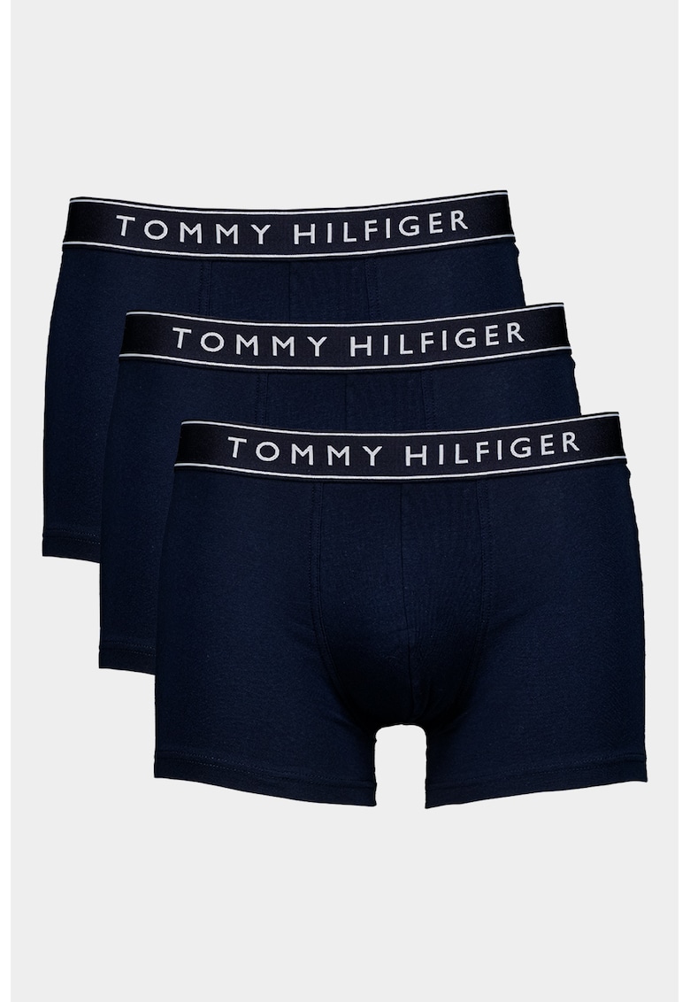 Set de boxeri din amestec de bumbac cu logo - 3 perechi