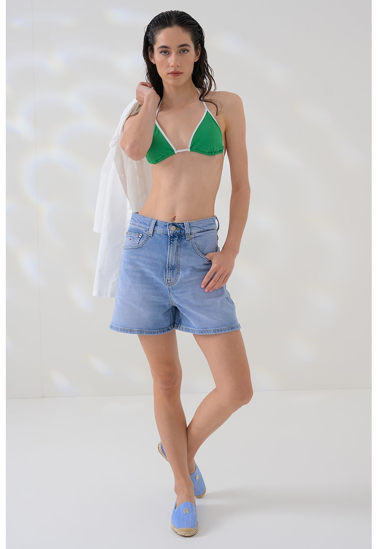 Sutien de baie cu cupe triunghiulare