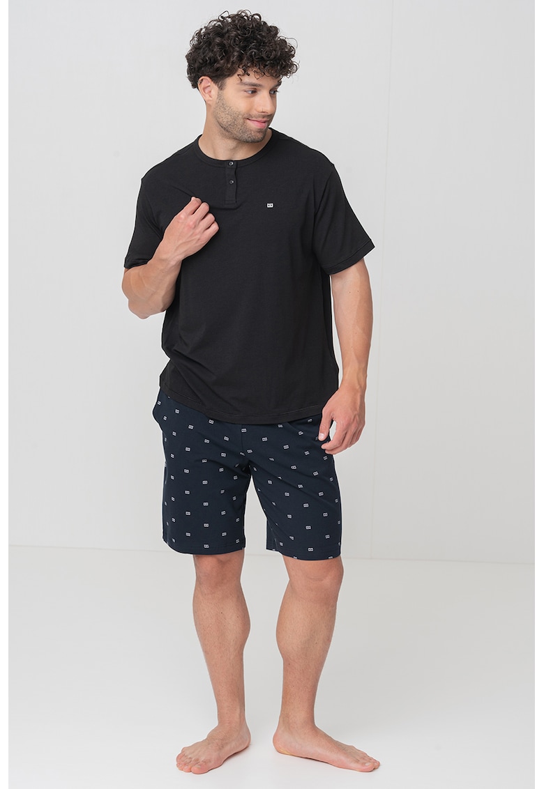 Tricou de pijama din amestec de bumbac organic