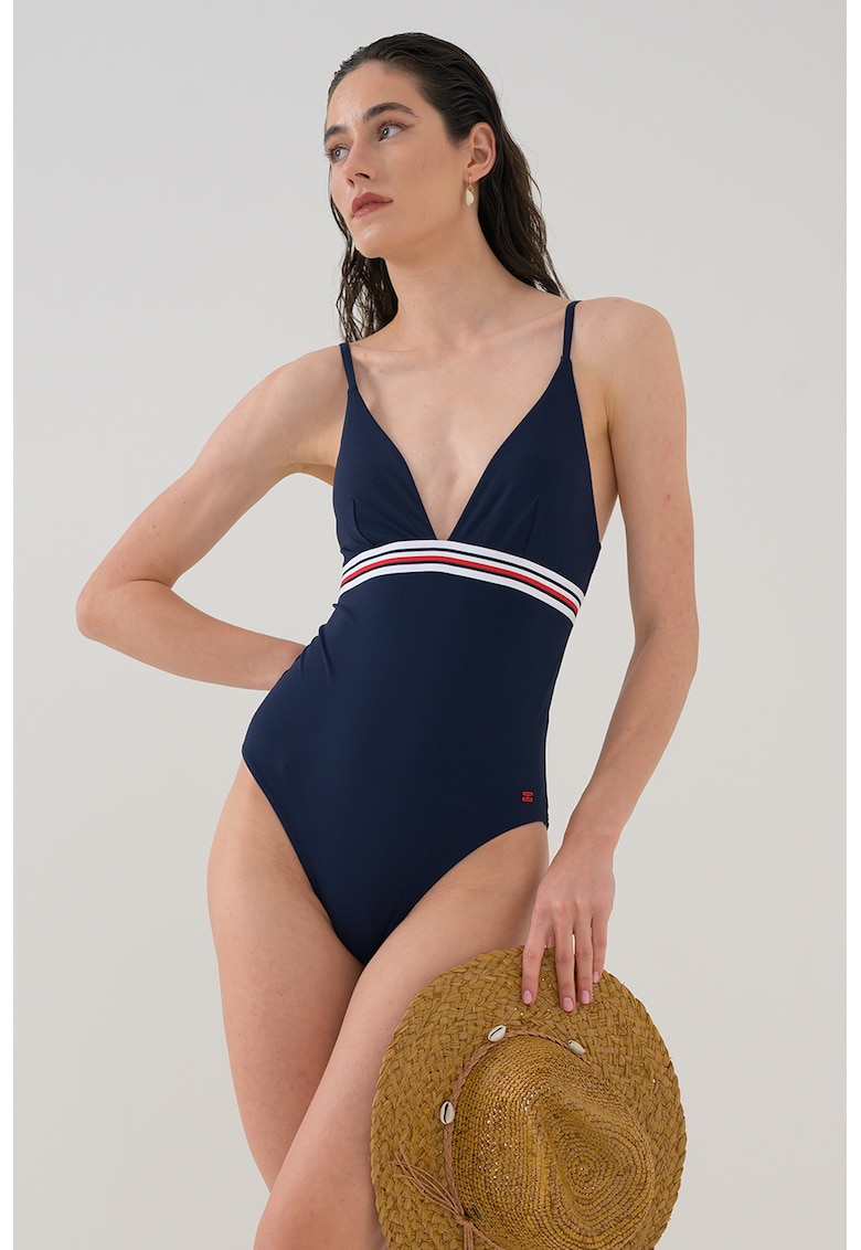 Costum de baie intreg cu decolteu in V