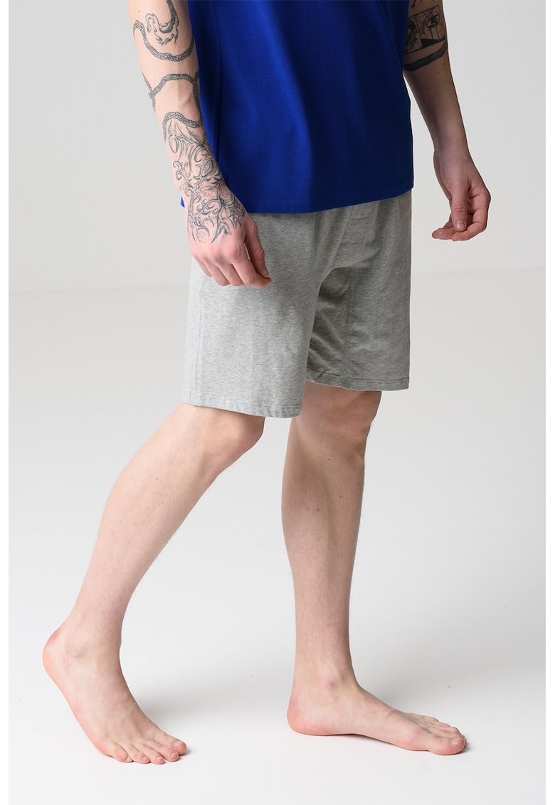 Bermude de pijama cu logo