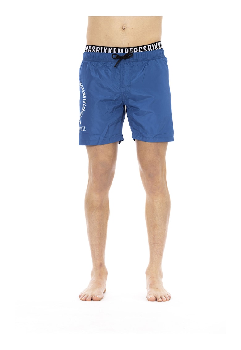 Pantaloni scurti de baie cu imprimeu logo