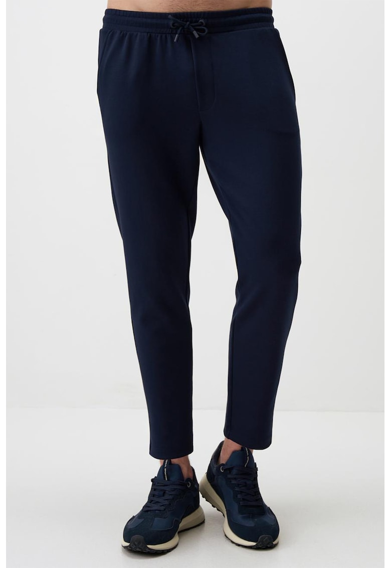 Pantaloni slim fit de trening din amestec de modal cu buzunare laterale
