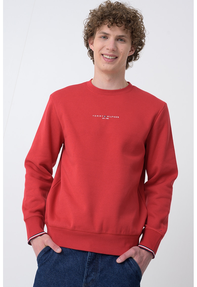 Bluza de trening cu logo - Rosu vermillion