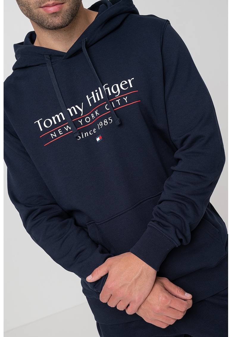 Hanorac de bumbac organic cu imprimeu logo