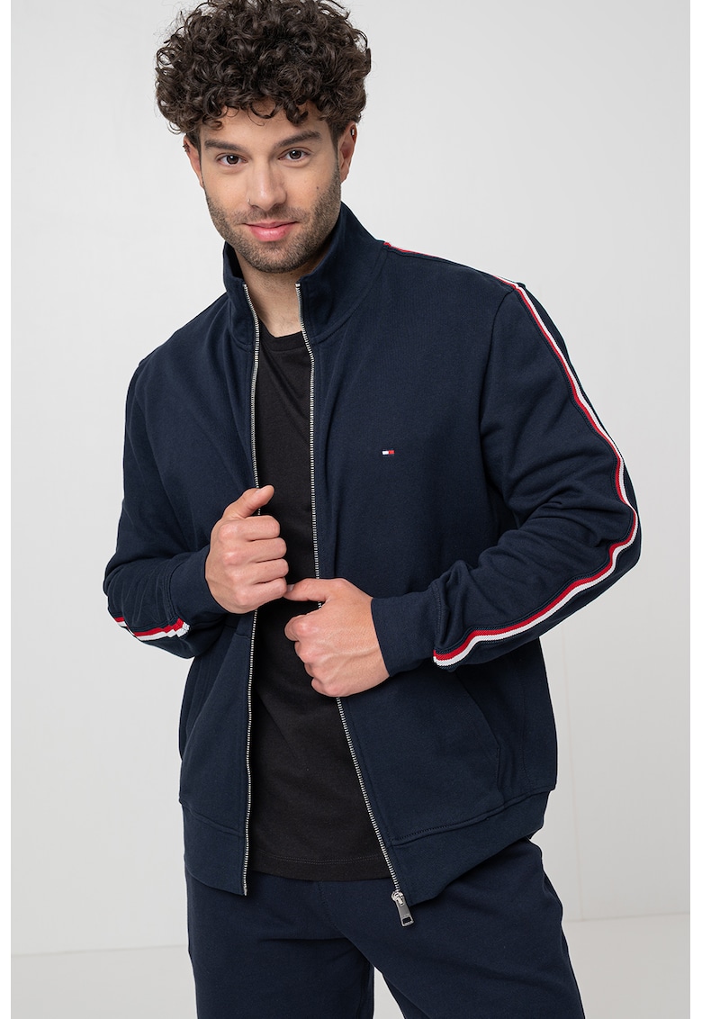 Bluza de trening cu logo si fermoar