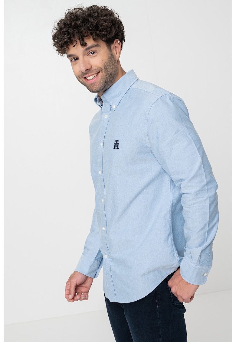 Camasa regular fit cu logo discret