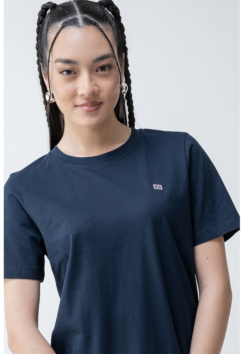 Tricou de bumbac cu logo discret