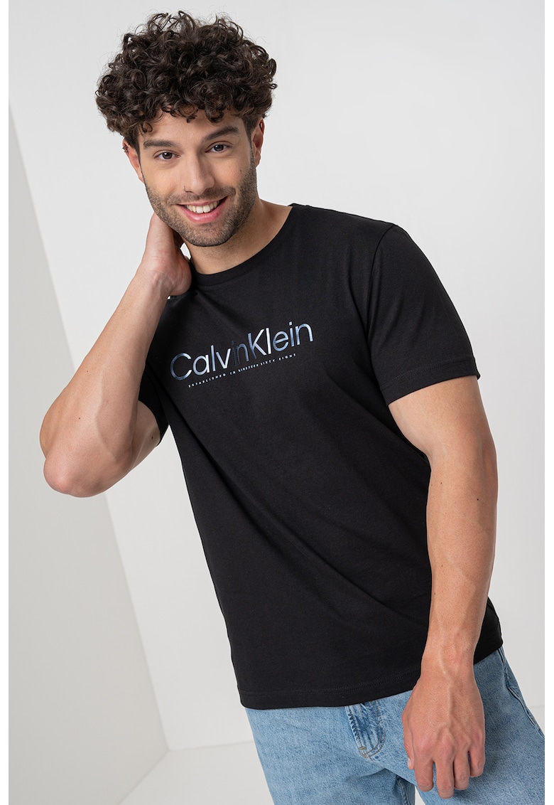 Tricou cu imprimeu logo pe piept