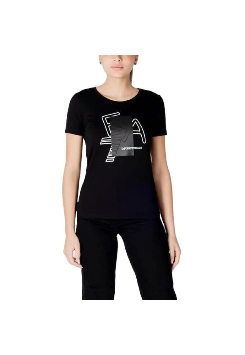 Tricou pentru Femei - w tee ss box logo crossover - 7W000187-AF10373-UC001 - Negru