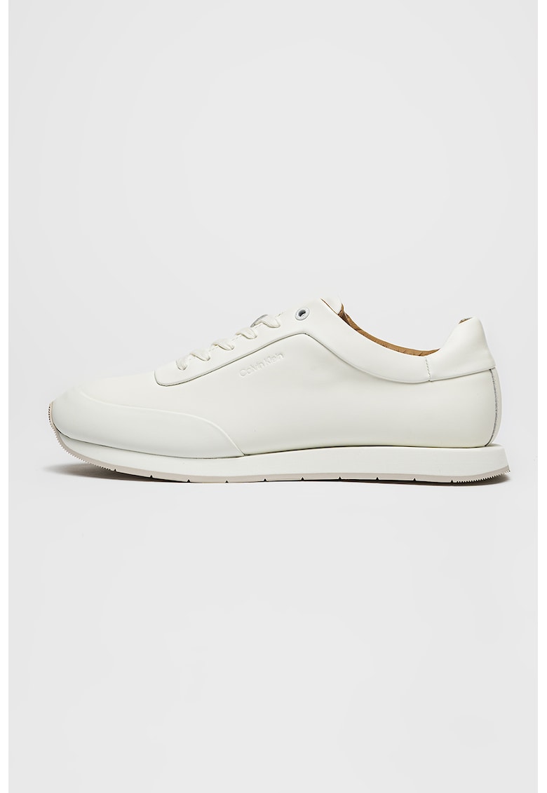 Pantofi sport din piele cu model uni