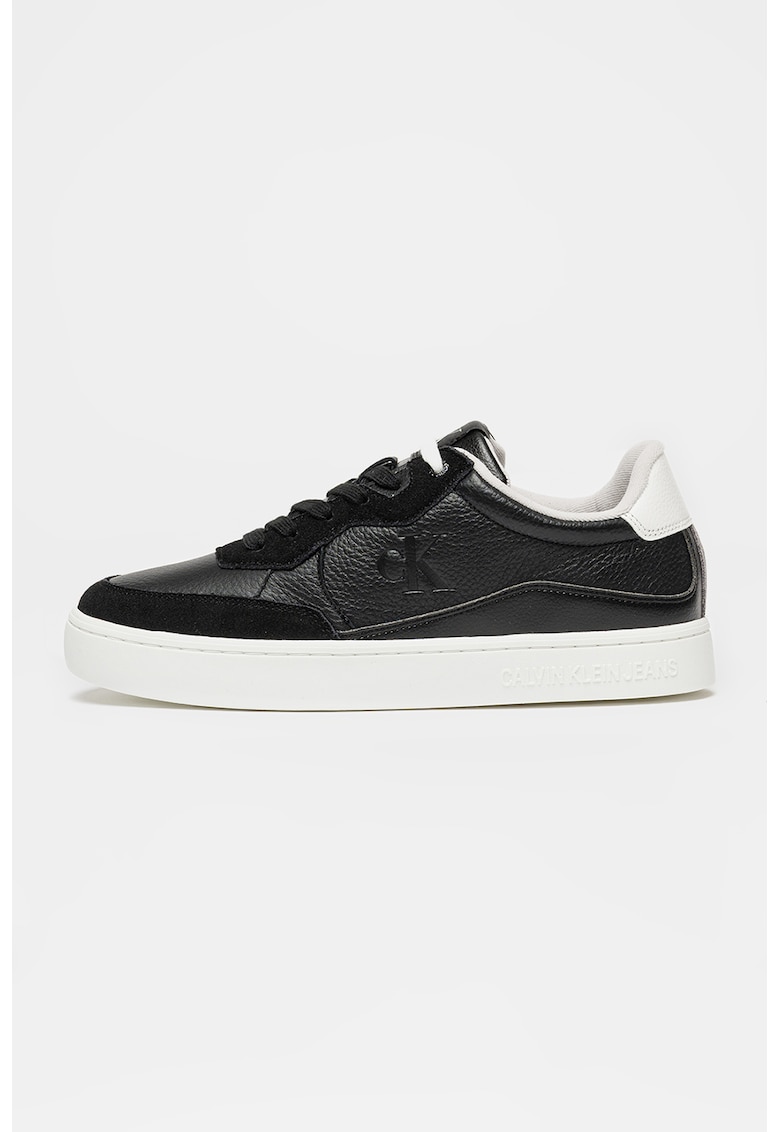 Pantofi sport uni din piele - Negru