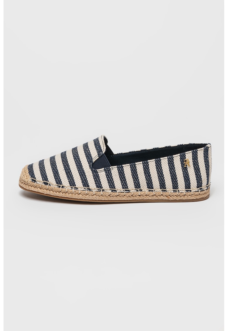 Espadrile din bumbac cu model in dungi