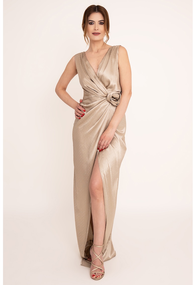 Rochie lunga din satin Lilith