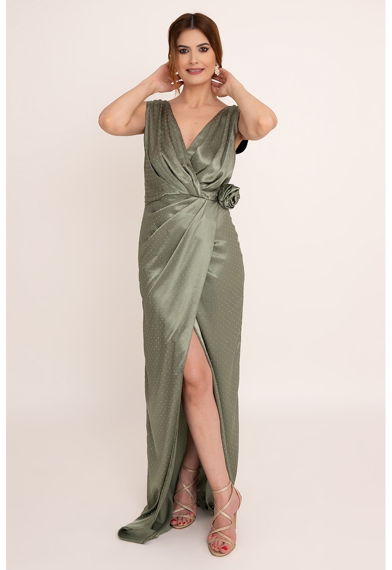 Rochie lunga din satin Lilith