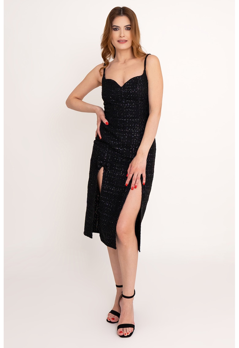 Rochie cambrata cu slituri frontale Rosemary