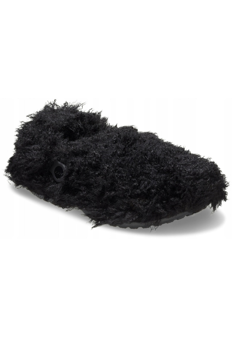 Saboti Izolati Femei Croslite - Classic Shaggy Fur Linde Clog - Negru - Negru