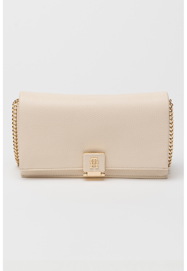 Geanta crossbody de piele ecologica cu bareta din lant