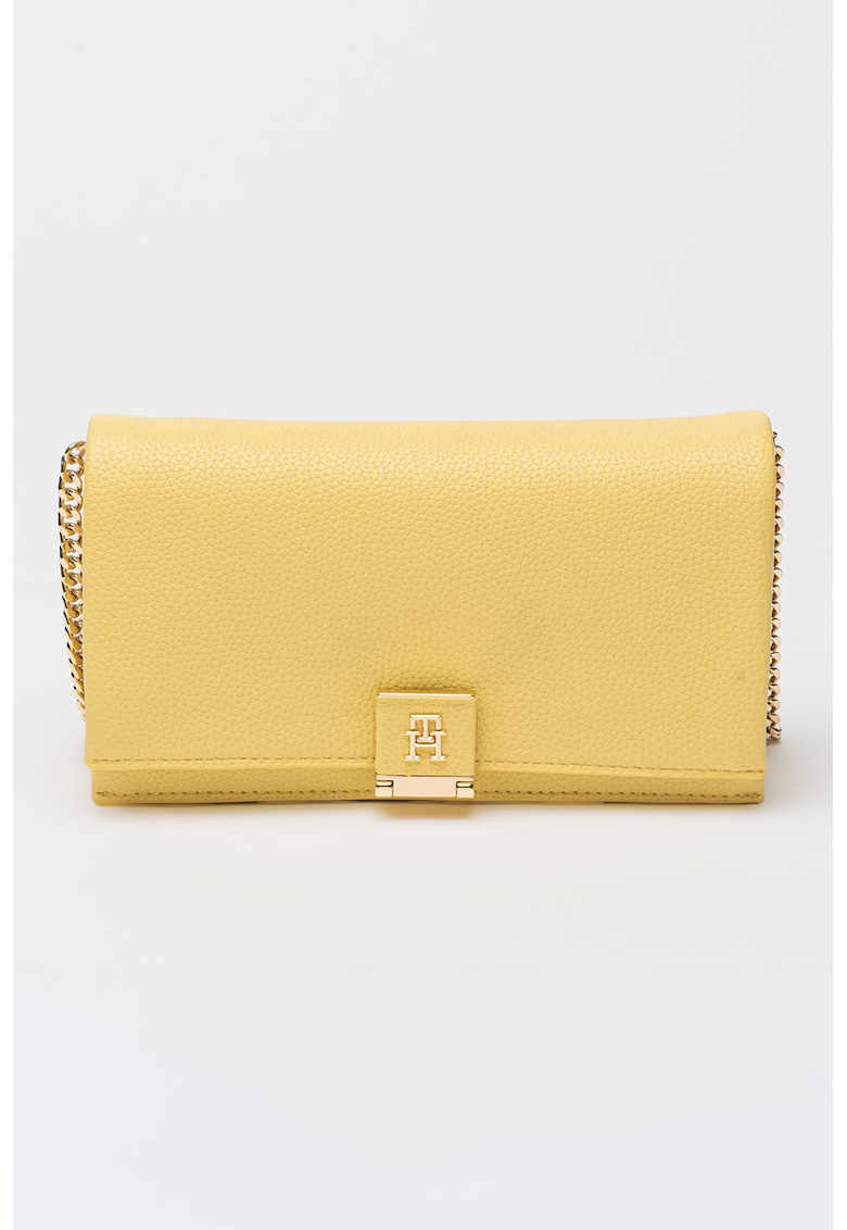 Geanta crossbody de piele ecologica cu bareta din lant