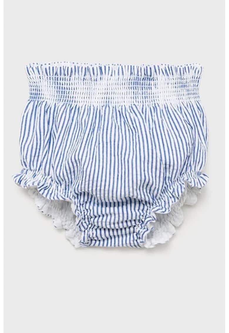 Pantaloni scurti din bumbac cu model in dungi