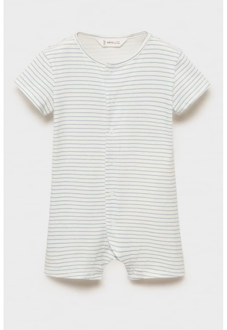 Pijama din amestec de bumbac cu model in dungi