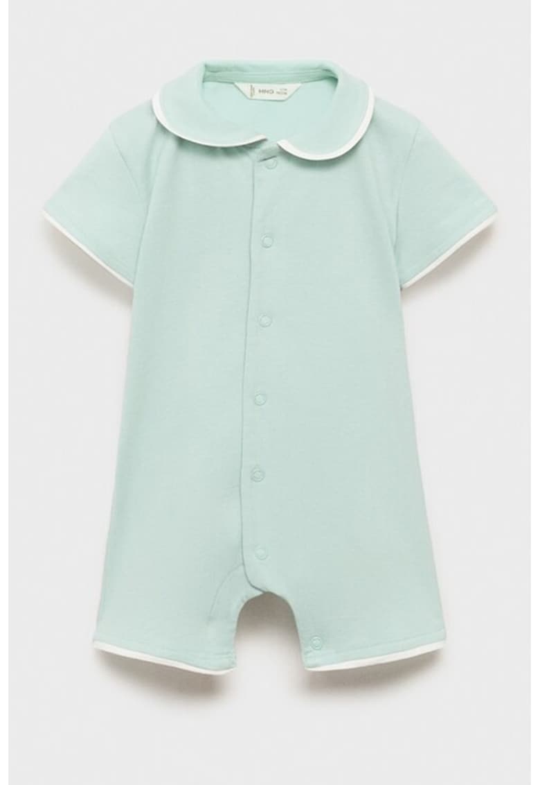 Pijama din amestec de bumbac cu model uni Pijama din amestec de bumbac cu model uni