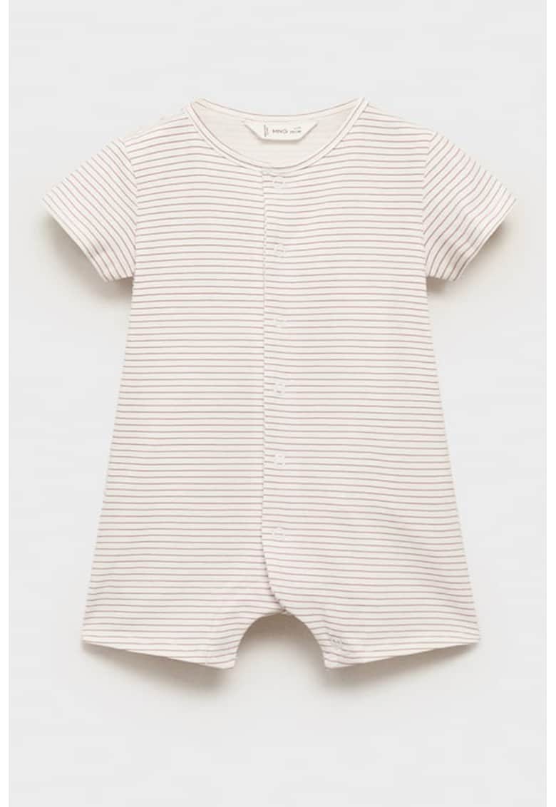 Pijama din amestec de bumbac cu model in dungi