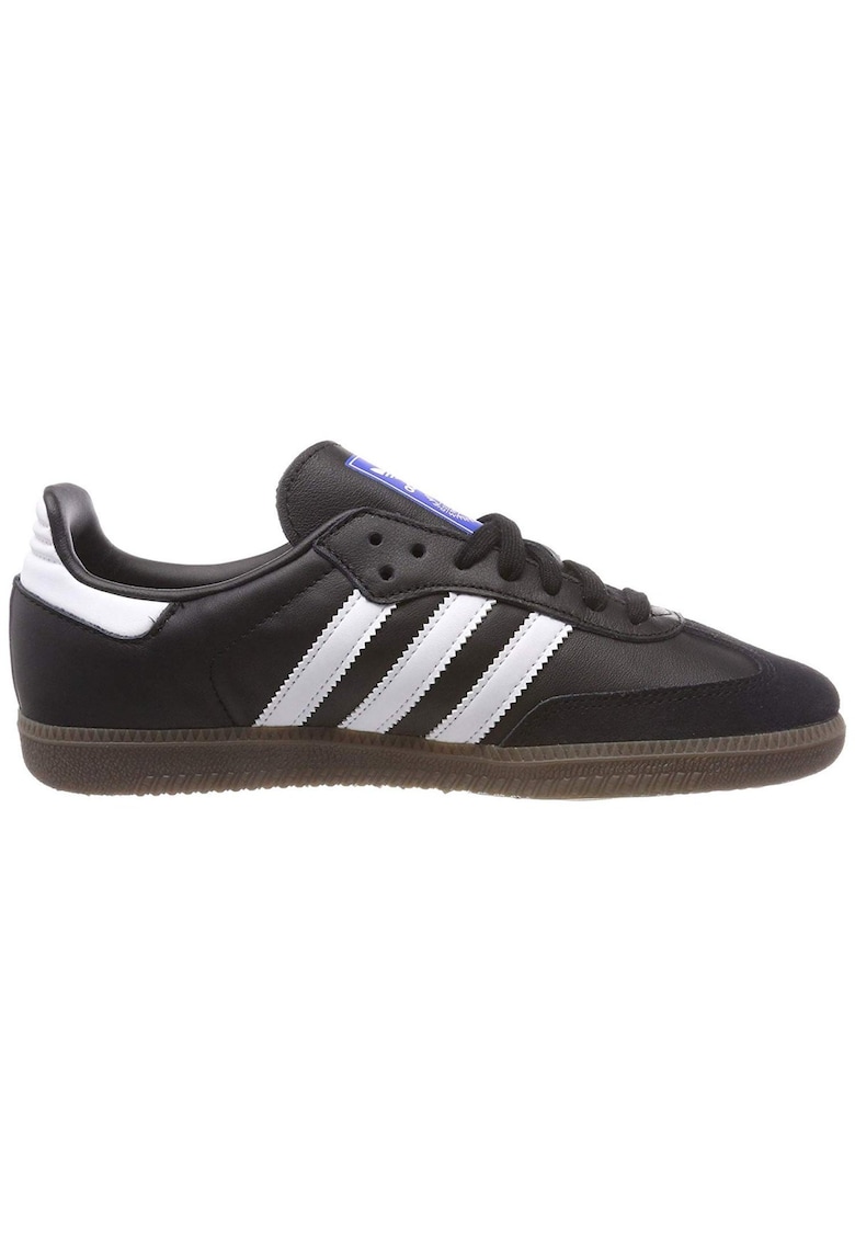Pantofi sport de piele si piele intoarsa - cu detalii contrastante Samba