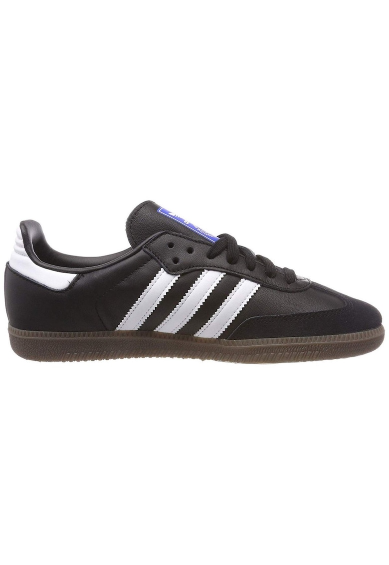 Pantofi sport de piele si piele intoarsa - cu detalii contrastante Samba