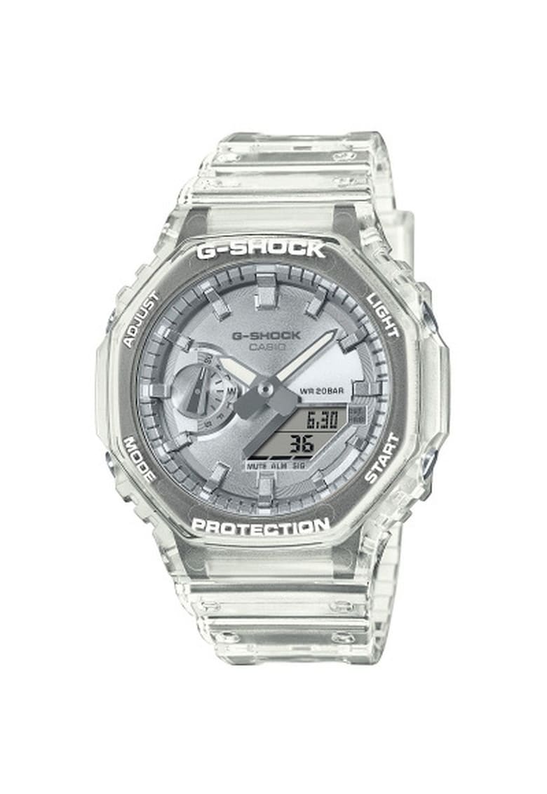 Ceas  G-SHOCK - model GA-2100BM-7A8ER - plastic/poliuretan/cauciuc - transparent/gri - 45mm - rezistent la apa 200m