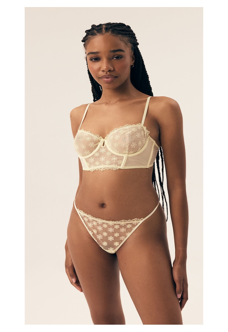 Sutien Clasic Bloomy Galben deschis - Galben deschis