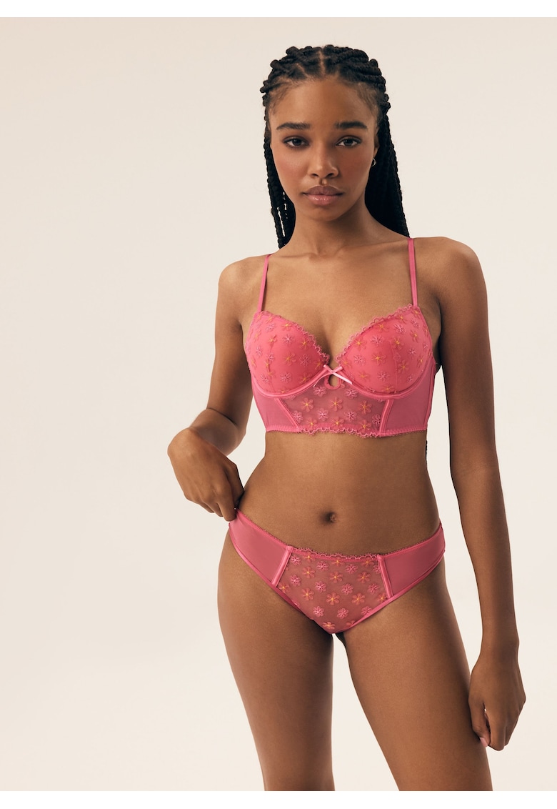Sutien Push-up Bloomy Roz aprins - Roz aprins