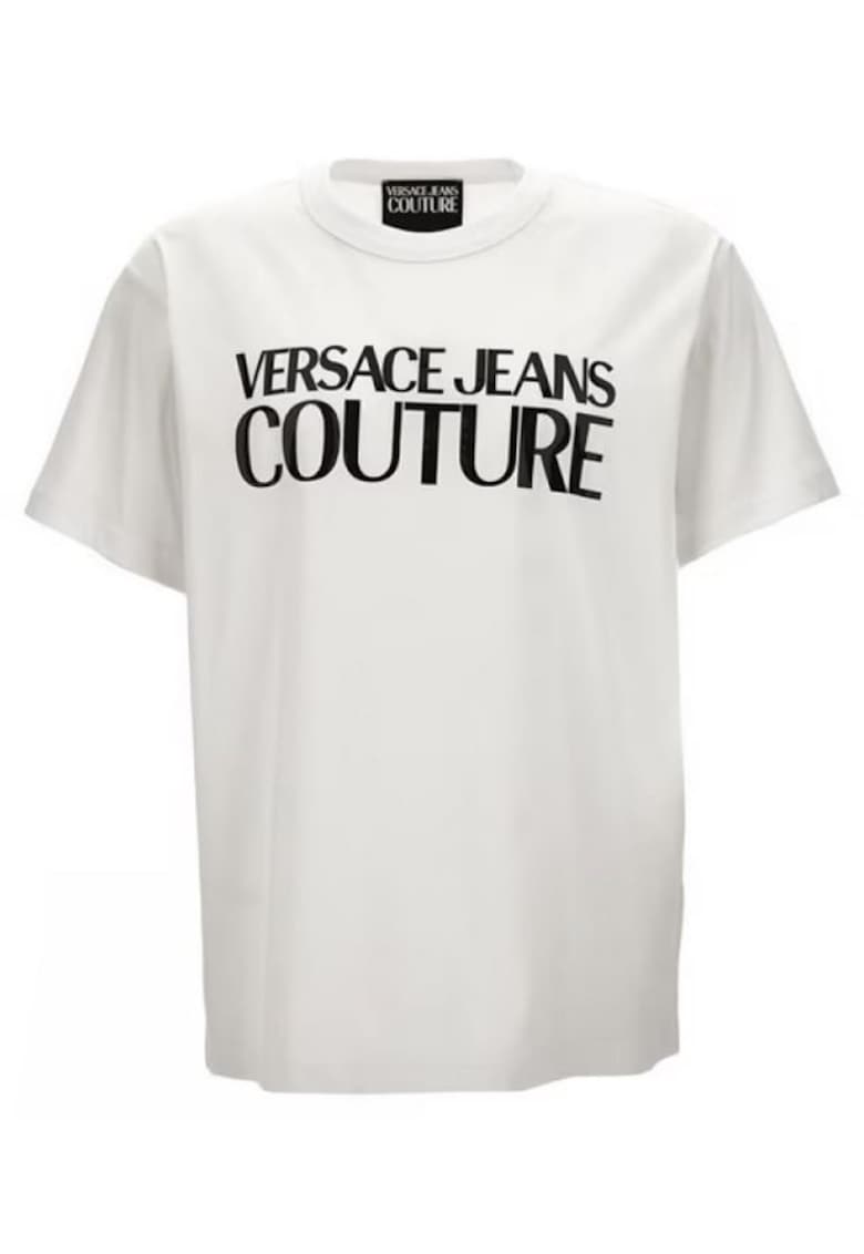 Versace Jeans Tricou barbati - regular - alb - bumbac