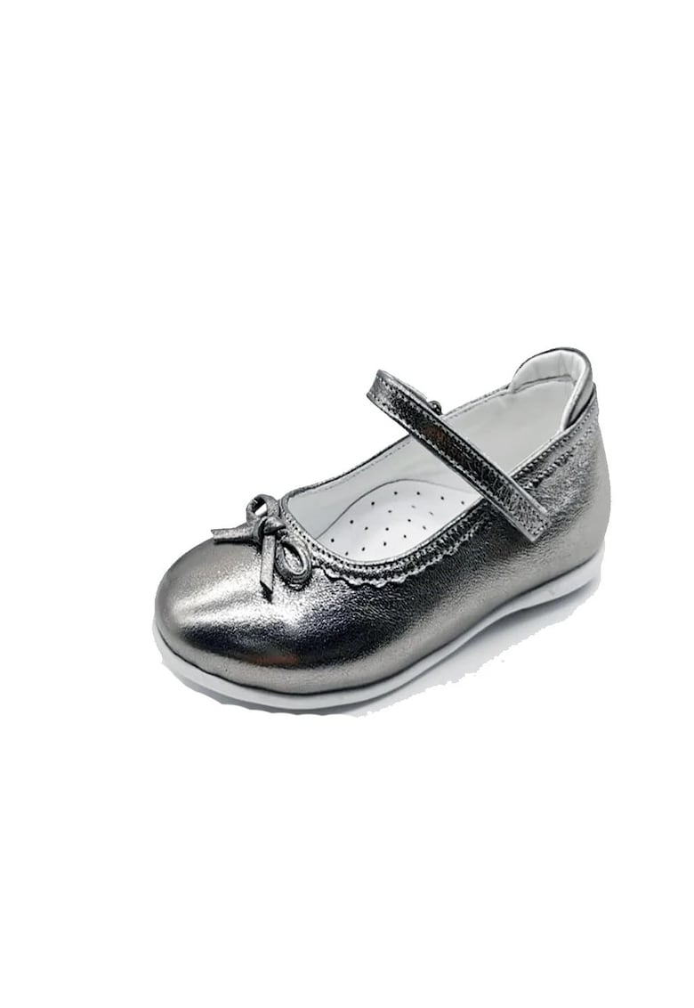 Balerini din piele fetite -  cu scai - 596