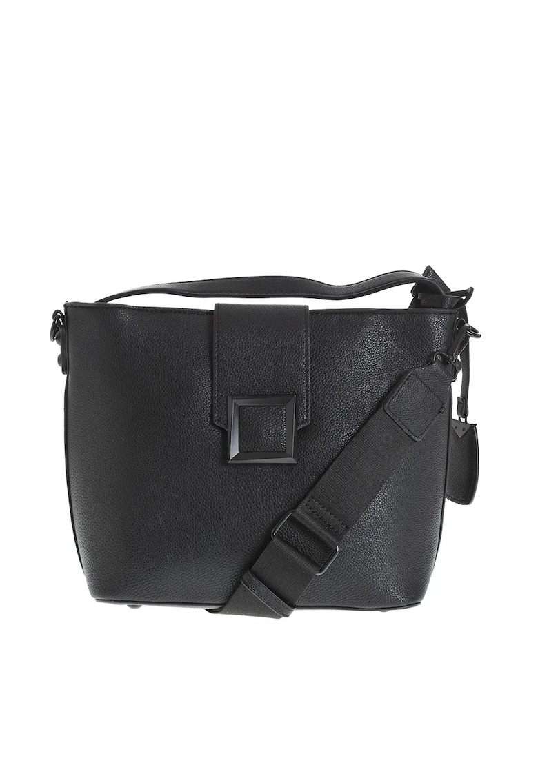 Geanta de umar neagra din piele ecologica - Paris